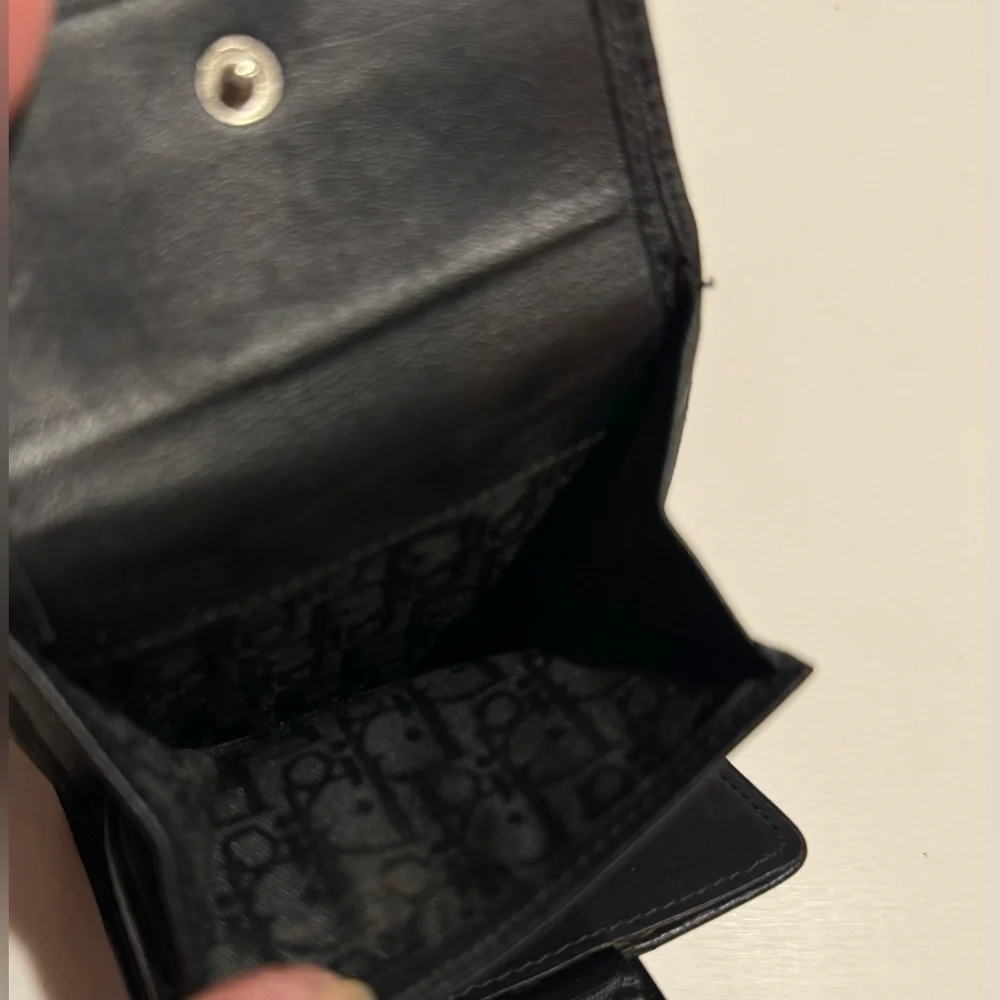 Dior compact trifold wallet